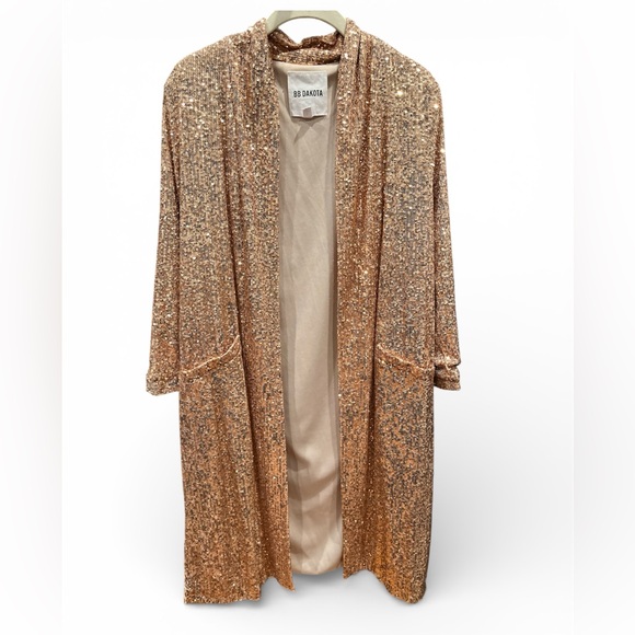 BB Dakota Dulcinea Sequin Duster Women size Small Anthropologie - Picture 2 of 8